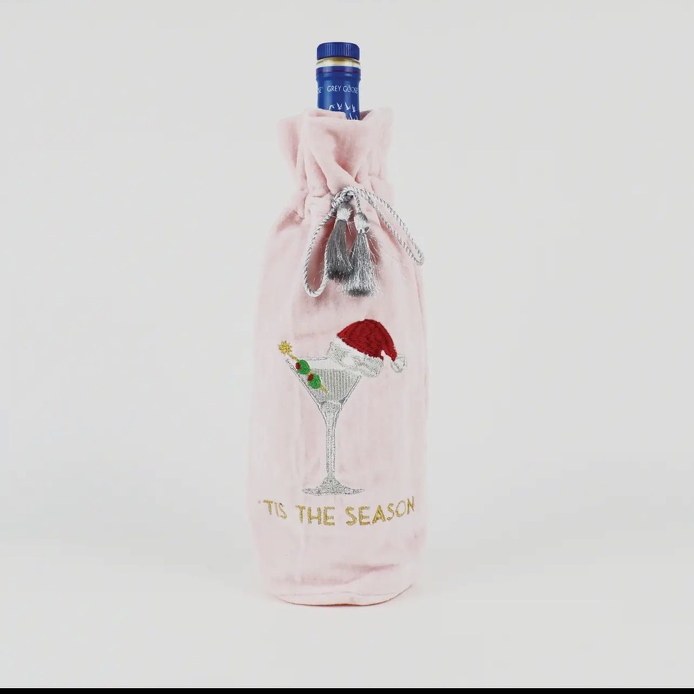 Embroidered wine bag